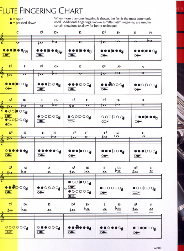 Finger Chart - Supercalifragilisticexplialidocious Flute Info!